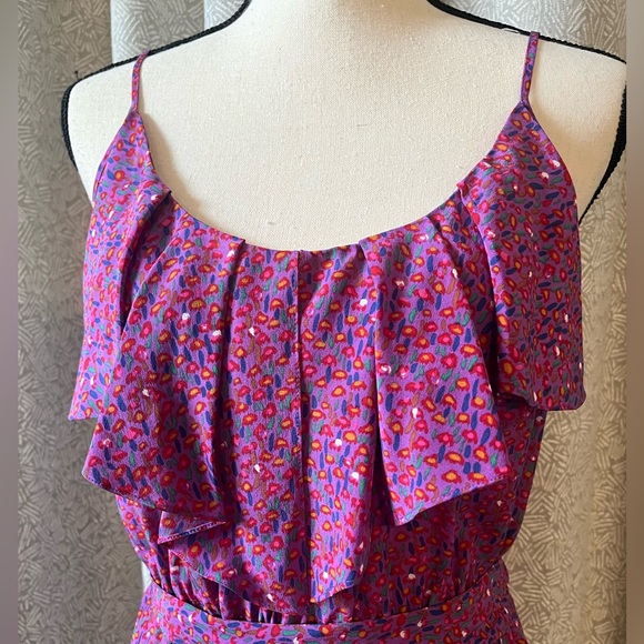 Rebecca’s Taylor Print Silk Dress - Picture 2 of 8